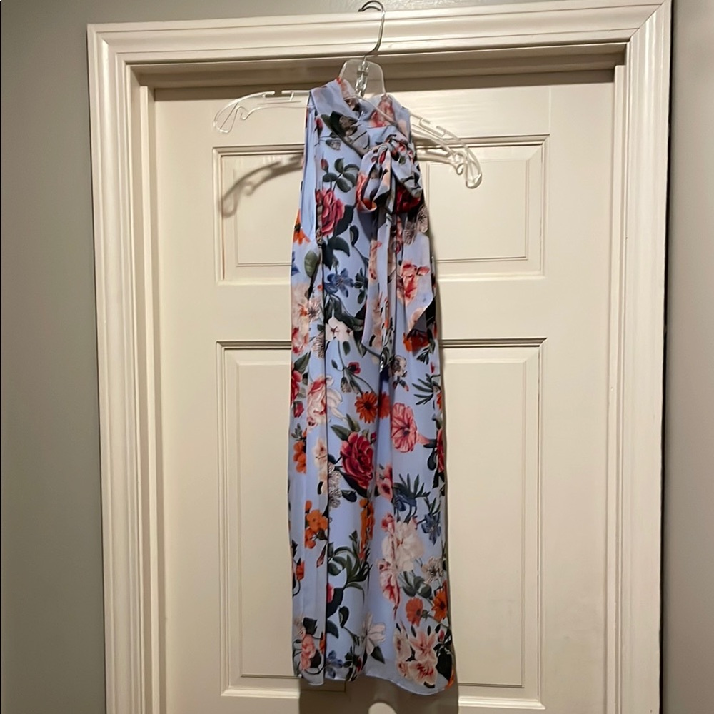 Vince Camuto Floral Halter Dress - Multicolor—Size 2
